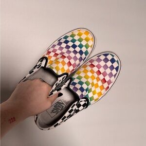 Vans Multicolor Checkered Slip-On Sneakers